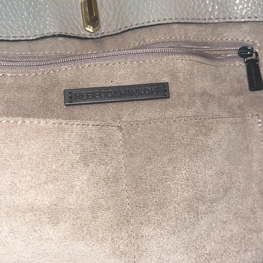 Like new Rebecca Minkoff Grey Leather Studded Shoulder Bag